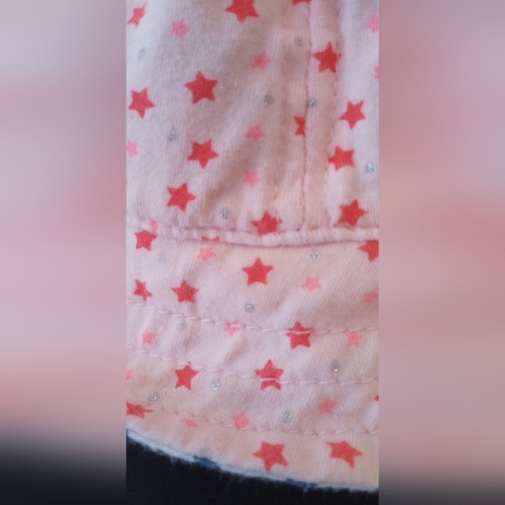Pink Star Pattern Baby Hat - Picture 4 of 5